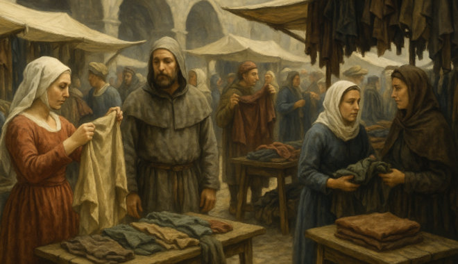 A használtcikk-piac virágzása a középkor alkonyán