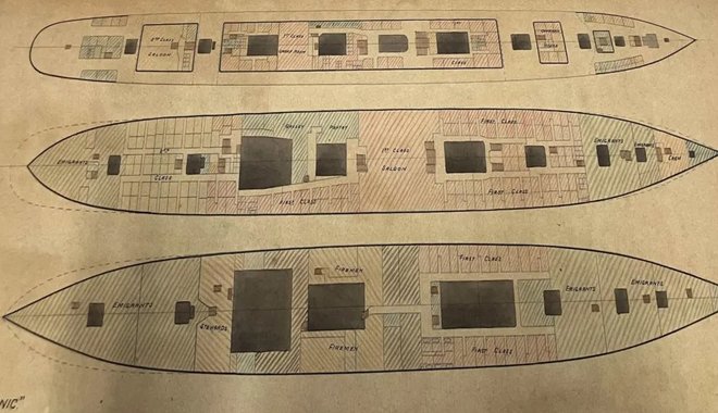 Először válnak kutathatóvá a Titanic eredeti tervrajzai