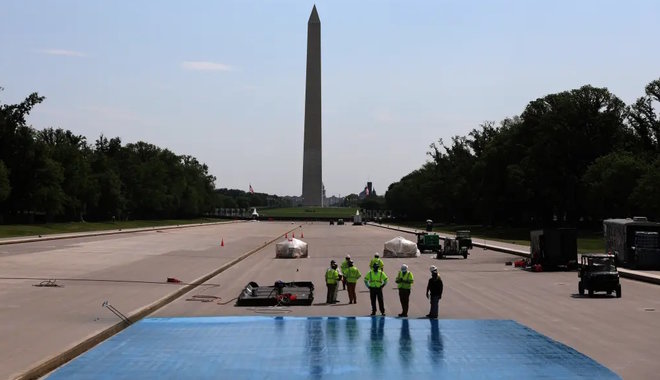 Trump saját kivitelezőjével újíttatja fel a Lincoln-emlékmű medencéjét