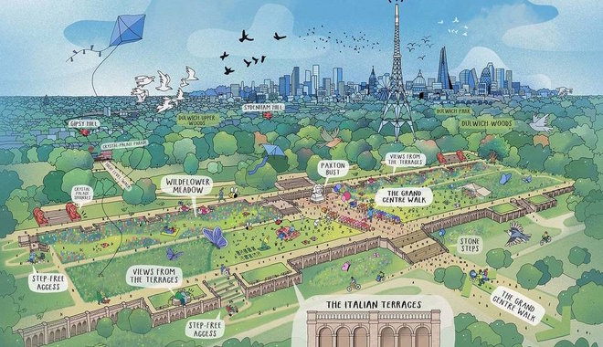 Kilencven év után megújul a londoni Kristálypalota parkja