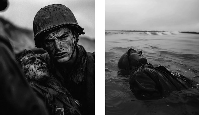 Mesterséges intelligenciával pótolták Robert Capa megsemmisült normandiai fotóit