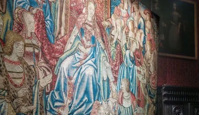 Visszatért eredeti helyére egy elveszett Tudor-kori falikárpit